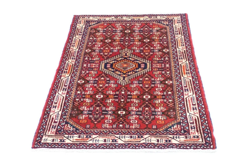 Hosseinabad Teppich 80x124cm - Perserteppich - rot