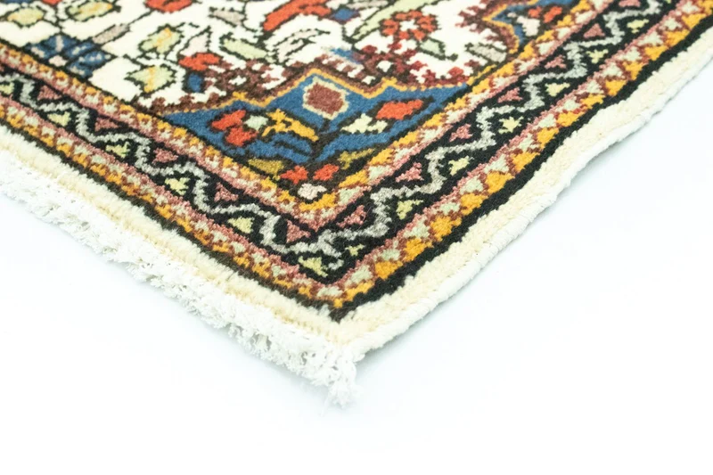 Hamadan Teppich 60x90cm - Perserteppich - beige