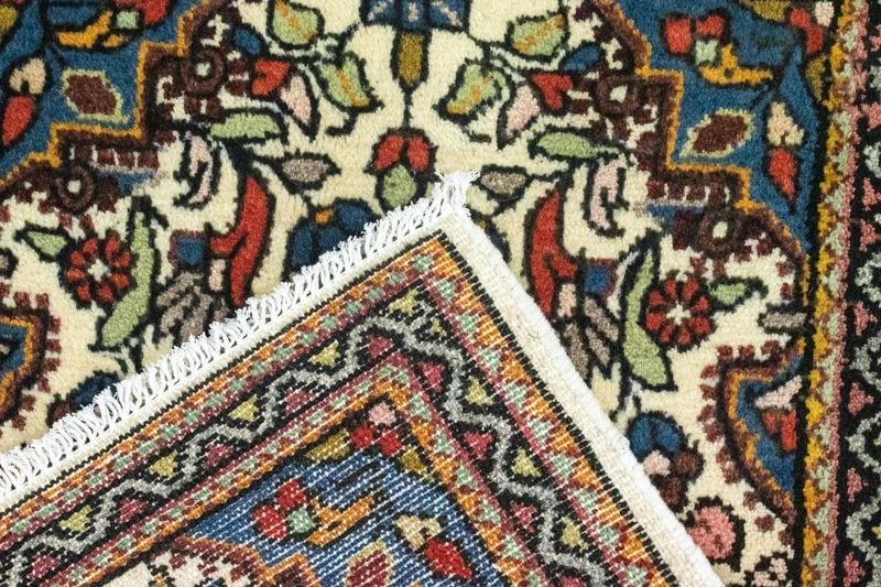 Hamadan Teppich 60x90cm - Perserteppich - beige