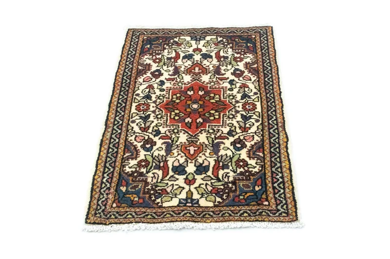 Hamadan Teppich 60x90cm - Perserteppich - beige