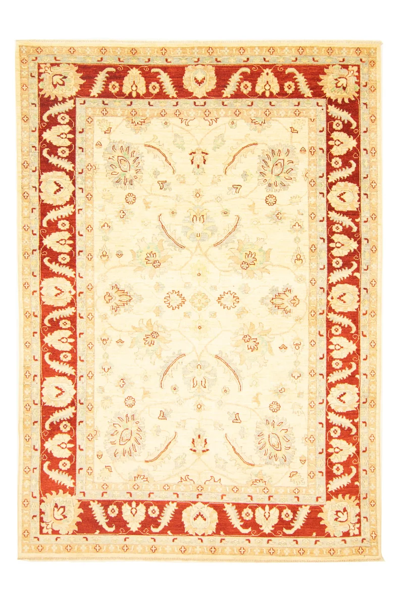 Ziegler Teppich 204x296cm - Orientteppich - hellbeige