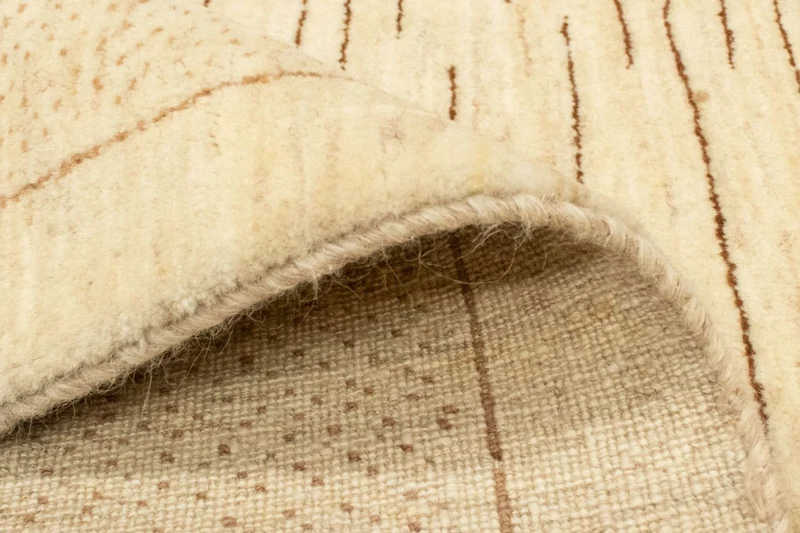 Gabbeh Persisch Teppich 121x174cm - Perserteppich Wollteppich - beige