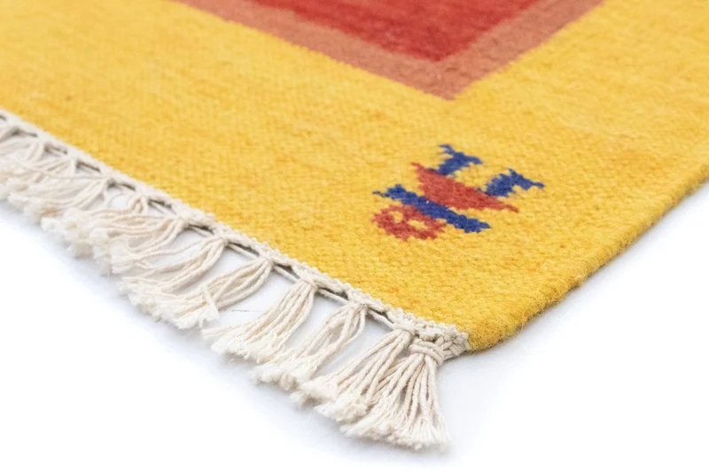Kelim Modern Teppich 140x200cm - rot