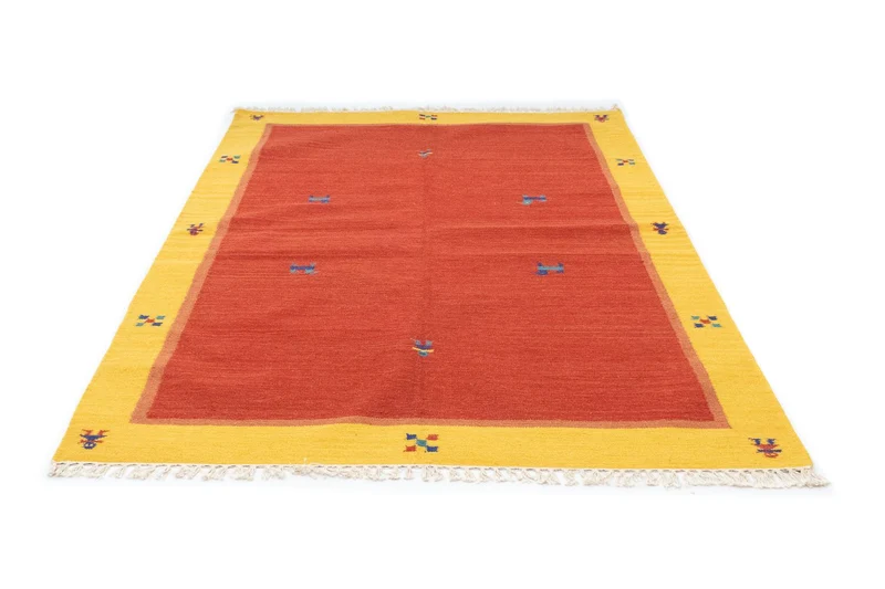 Kelim Modern Teppich 140x200cm - rot