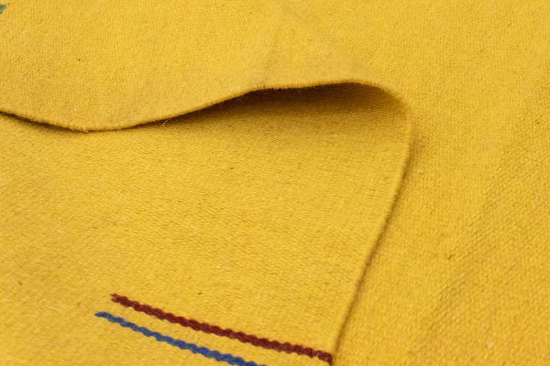Kelim Modern Teppich 120x180cm - gelb