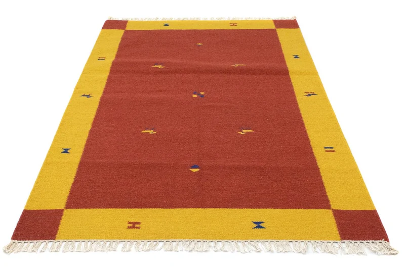 Kelim Modern Teppich 120x180cm - orange
