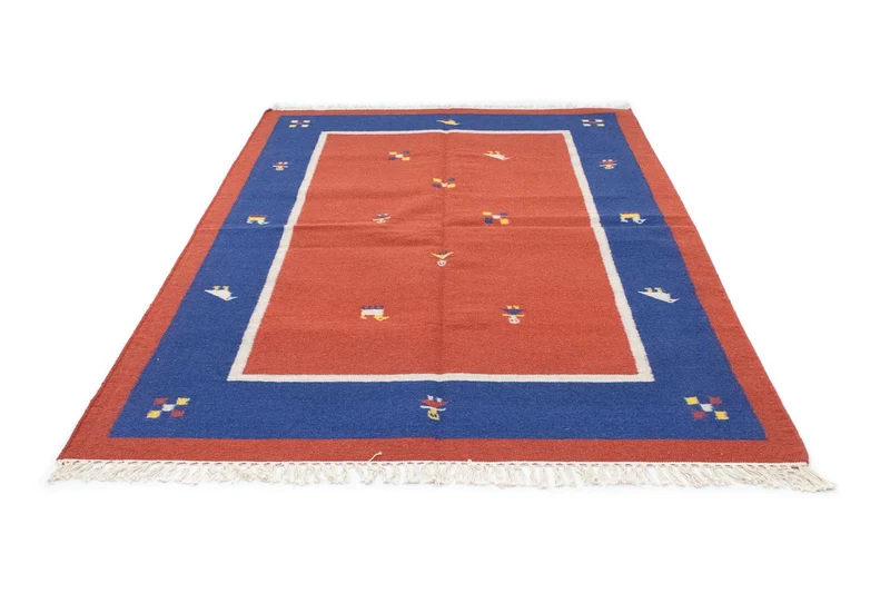 Kelim Modern Teppich 140x200cm - orange