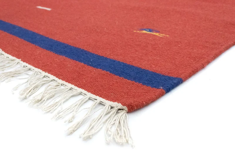 Kelim Modern Teppich 120x180cm - rot
