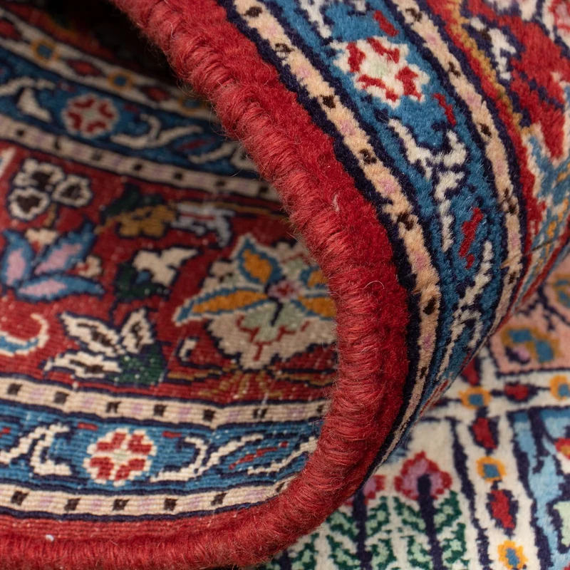 Moud Teppich 100x150cm - Perserteppich - dunkelrot