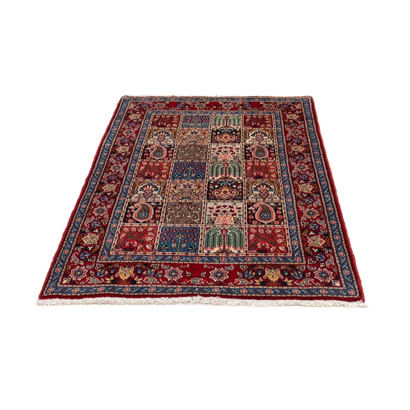 Moud Teppich 100x150cm - Perserteppich - dunkelrot