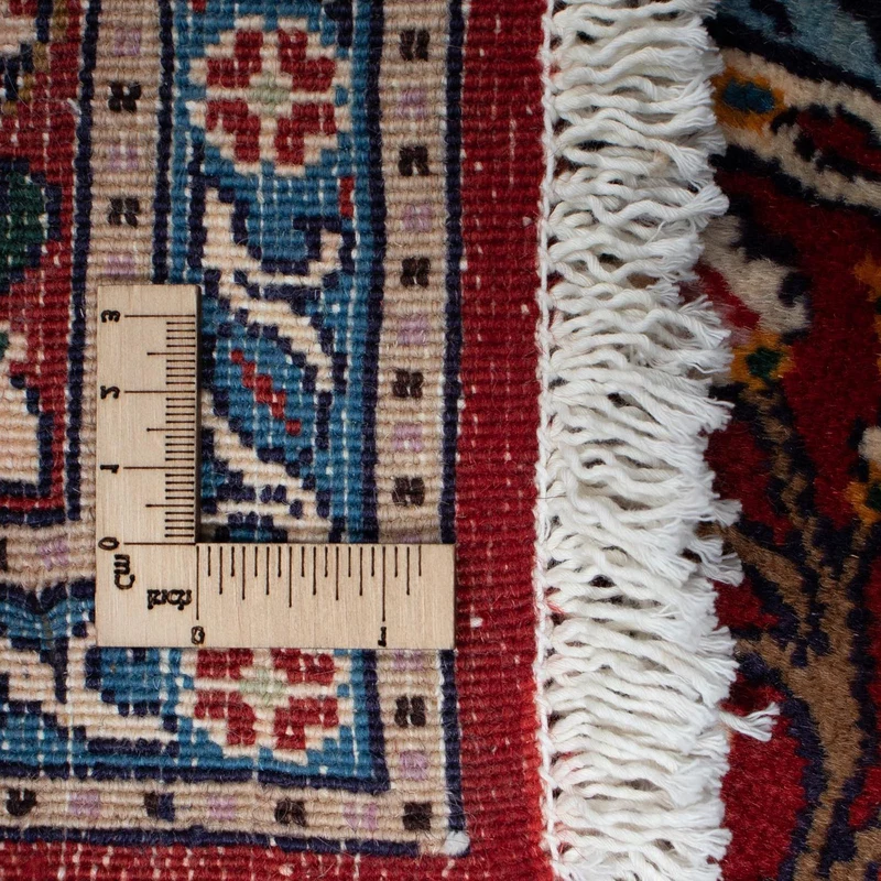 Moud Teppich 100x150cm - Perserteppich - dunkelrot