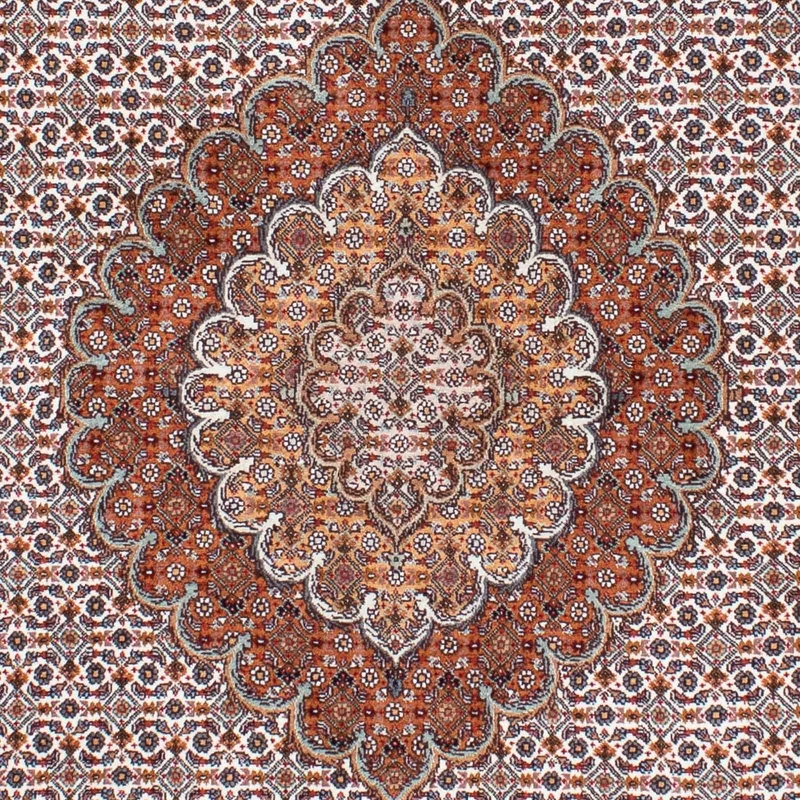 Täbriz - 50 Raj Teppich 153x208cm - Perserteppich - hellbraun
