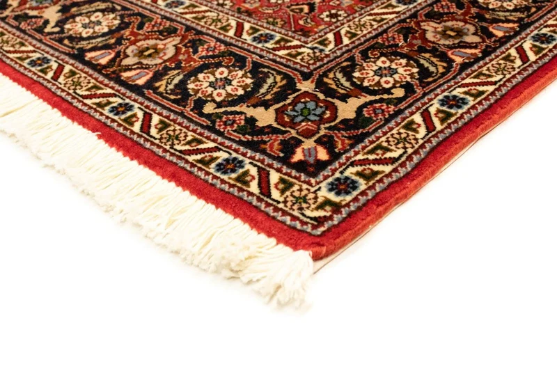 Täbriz - 50 Raj Teppich 103x153cm - Perserteppich - rot