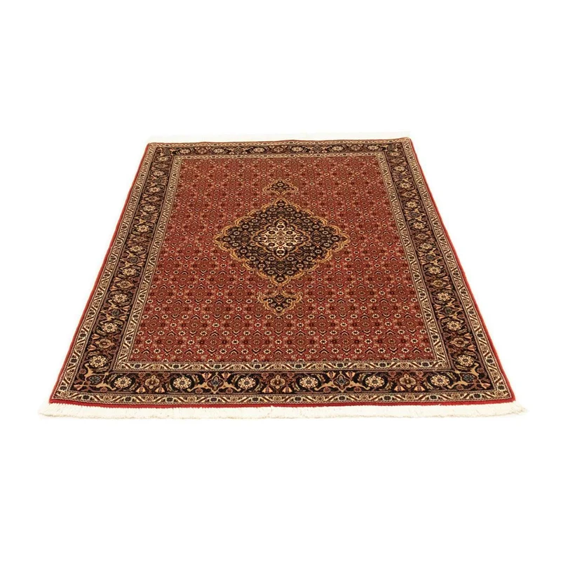 Täbriz - 50 Raj Teppich 103x153cm - Perserteppich - rot