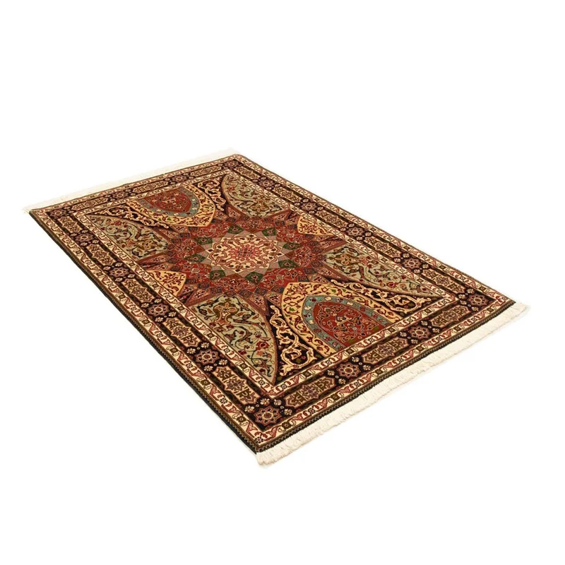 Täbriz - 50 Raj Teppich 100x151cm - Perserteppich - mehrfarbig