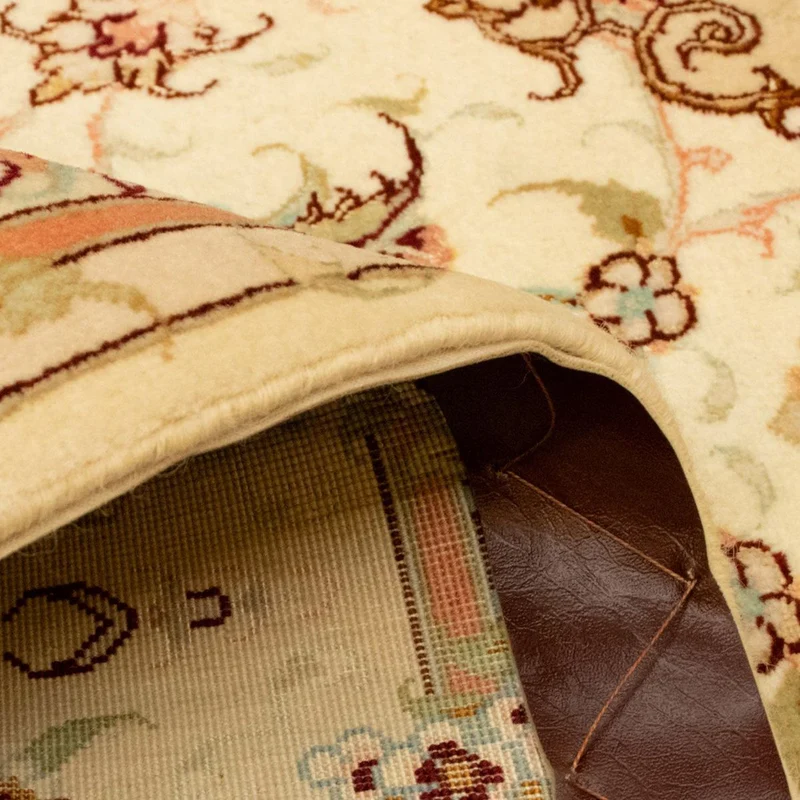 Täbriz - 50 Raj Teppich 102x147cm - Perserteppich - beige