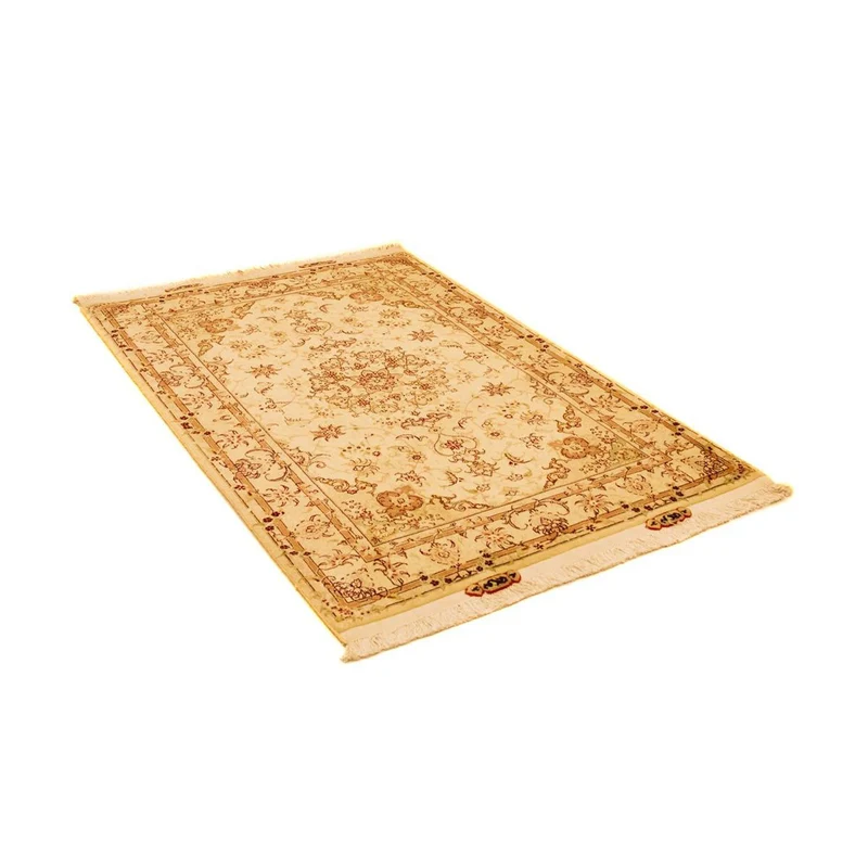 Täbriz - 50 Raj Teppich 102x147cm - Perserteppich - beige