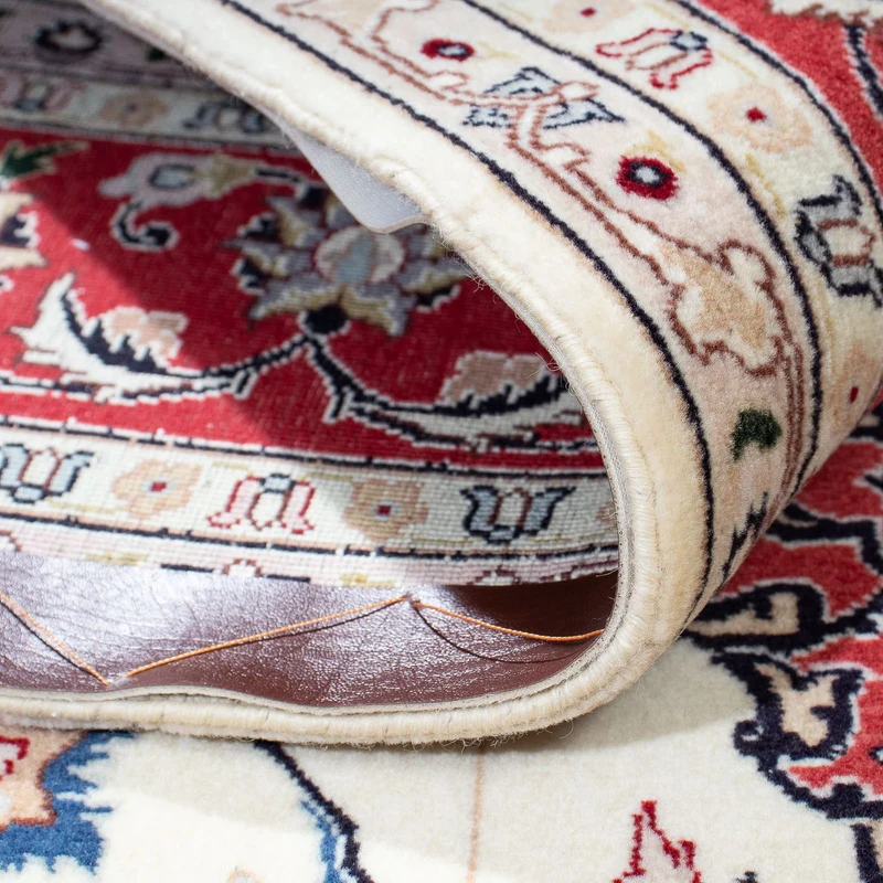 Täbriz - 50 Raj Teppich 154x203cm - Perserteppich - beige