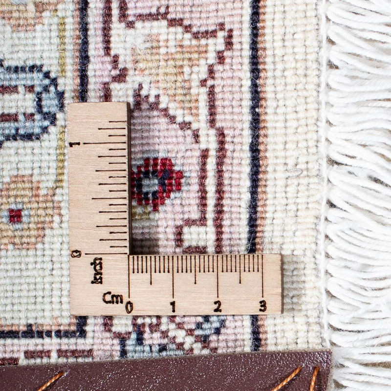 Täbriz - 50 Raj Teppich 154x203cm - Perserteppich - beige