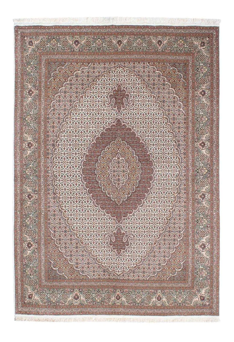 Täbriz Teppich 152x210cm - Perserteppich - beige