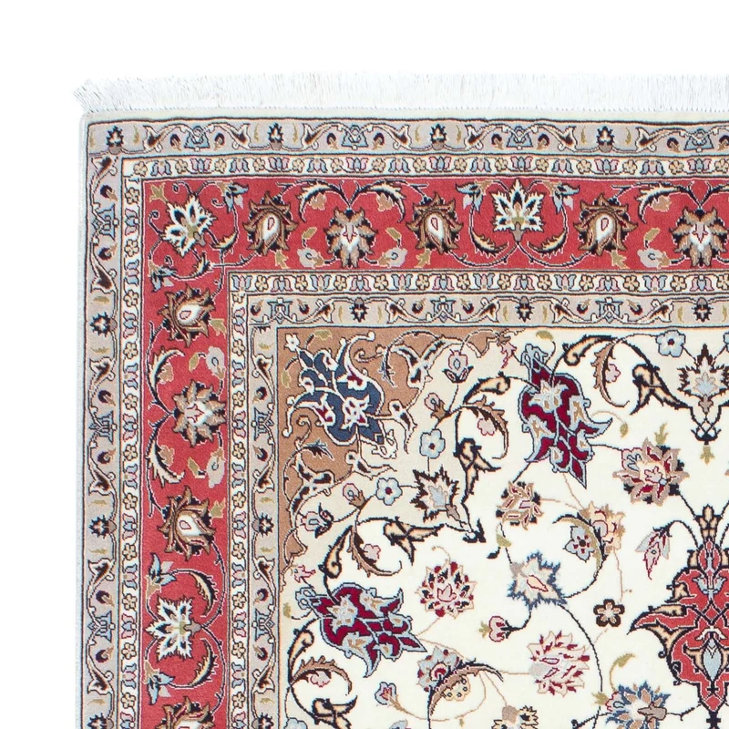 Täbriz - 50 Raj Teppich 156x200cm - Perserteppich - beige