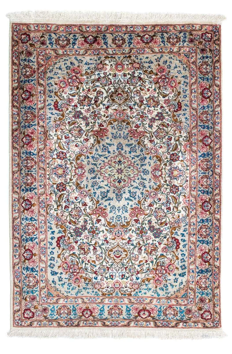 Ghom Teppich 80x120cm - Perserteppich - mehrfarbig