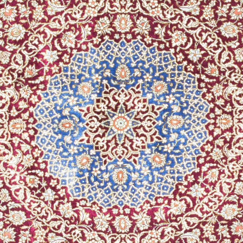 Ghom Teppich 78x117cm - Perserteppich - blau
