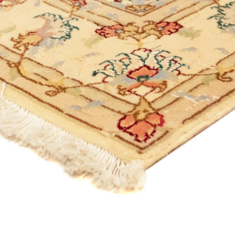 Täbriz - 50 Raj Teppich 100x149cm - Perserteppich - beige