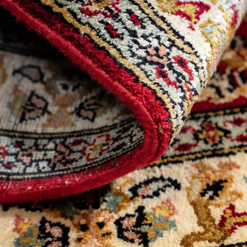 Kaschmar Teppich 62x89cm - Orientteppich - dunkelrot