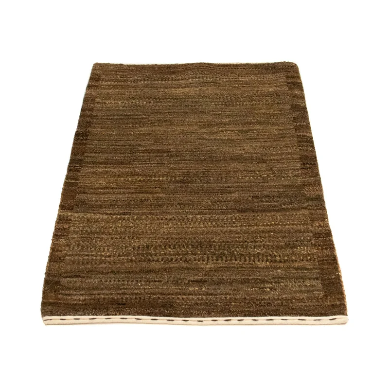 Gabbeh Teppich Indus 60x94cm - Wollteppich - braun