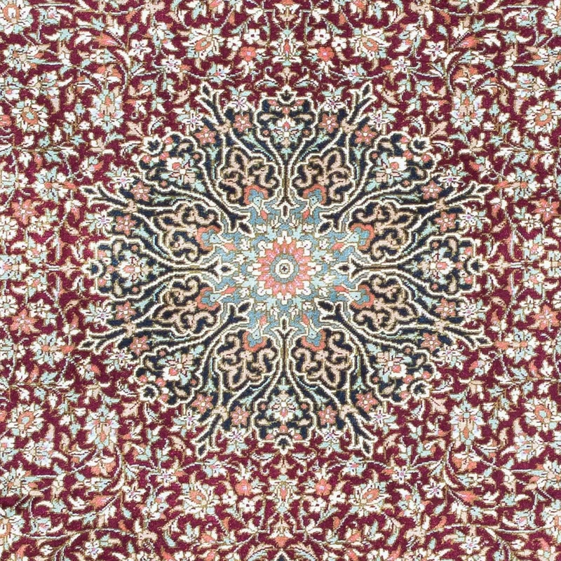 Ghom Teppich 78x116cm - Perserteppich - dunkelblau