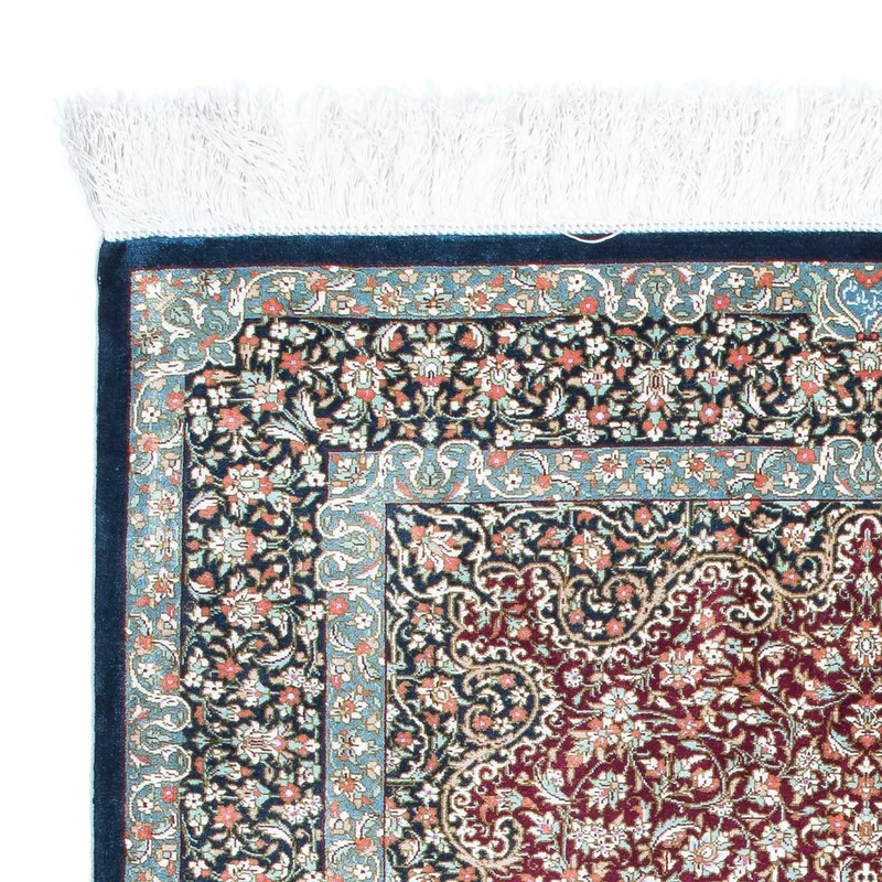 Ghom Teppich 78x116cm - Perserteppich - dunkelblau