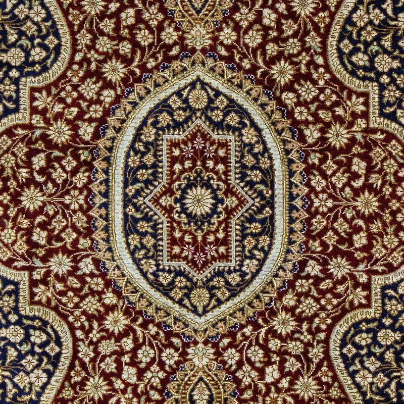 Ghom Teppich 60x93cm - Perserteppich - dunkelblau