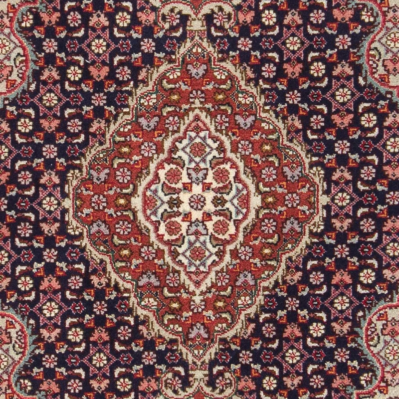 Täbriz - 50 Raj Teppich 63x90cm - Perserteppich - dunkelblau