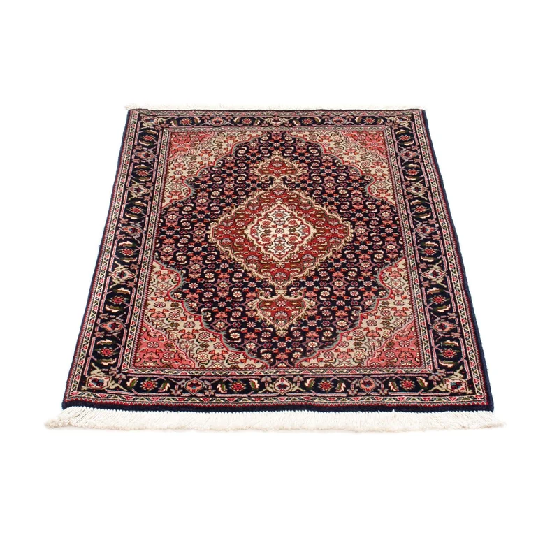 Täbriz - 50 Raj Teppich 63x90cm - Perserteppich - dunkelblau