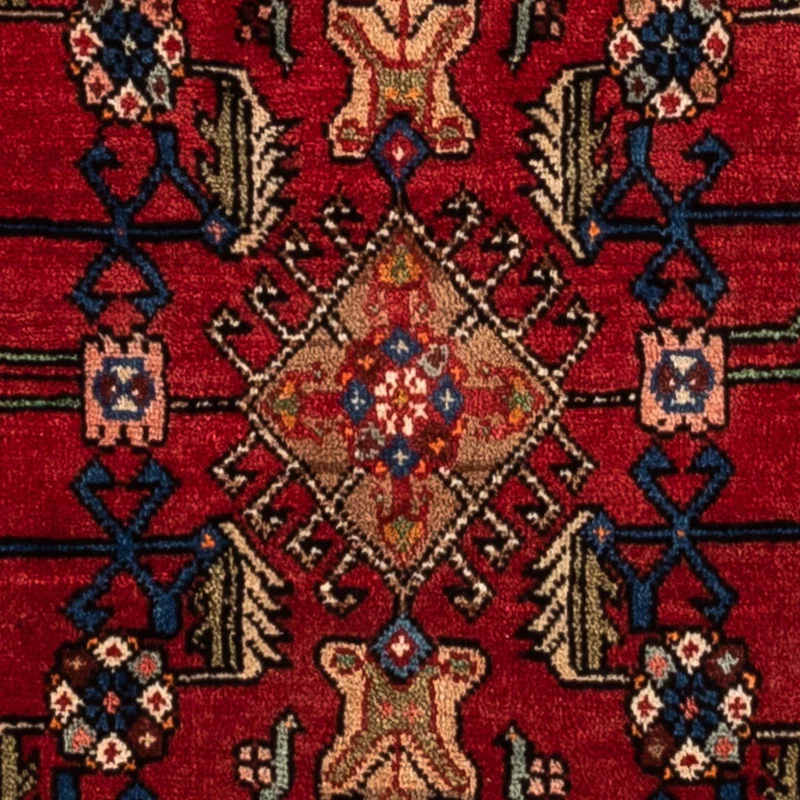 Hosseinabad Teppich 103x155cm - Perserteppich - dunkelrot