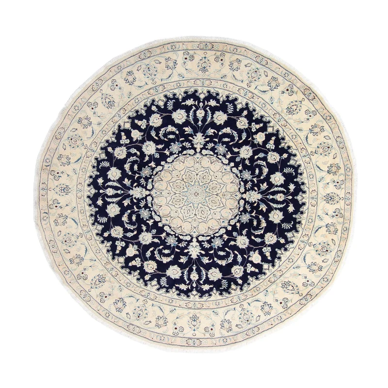 Nain Teppich 295x295cm - Perserteppich - dunkelblau