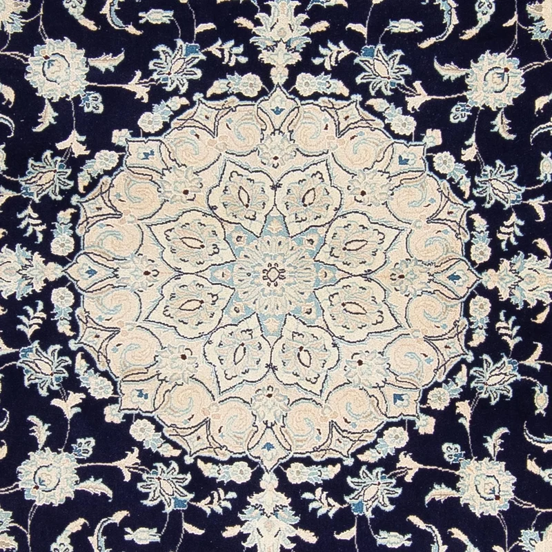 Nain Teppich 295x295cm - Perserteppich - dunkelblau