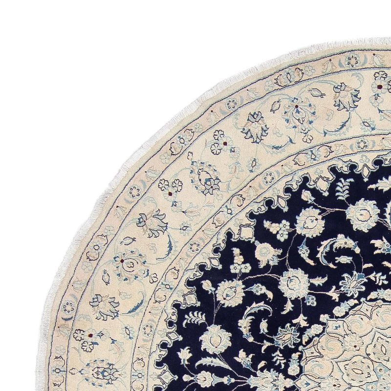 Nain Teppich 295x295cm - Perserteppich - dunkelblau