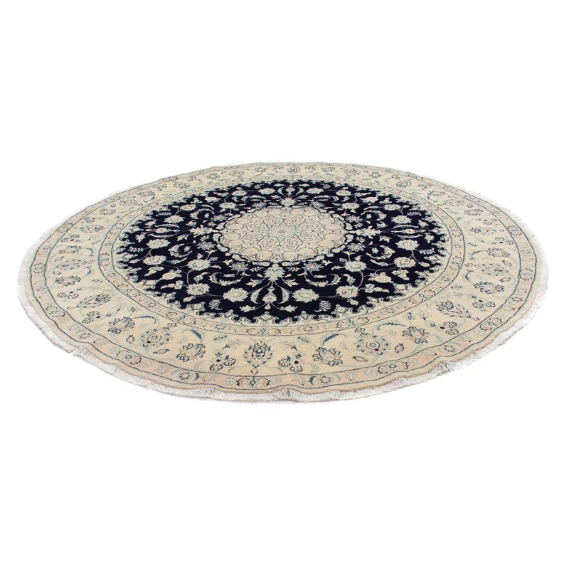 Nain Teppich 295x295cm - Perserteppich - dunkelblau