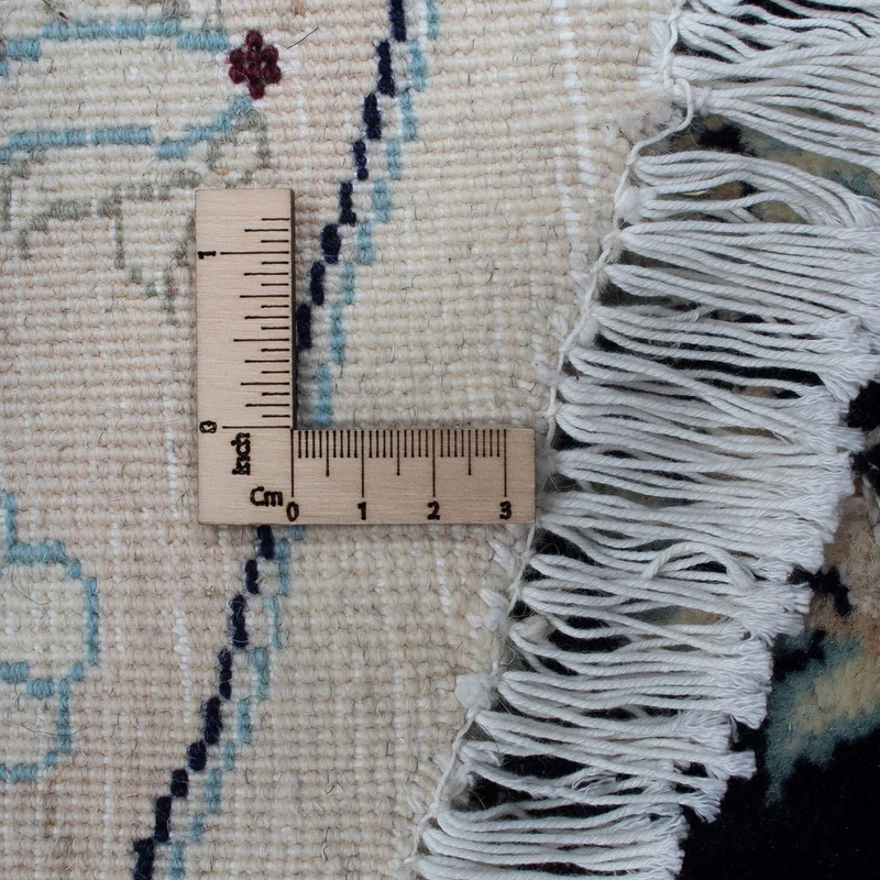 Nain Teppich 295x295cm - Perserteppich - dunkelblau
