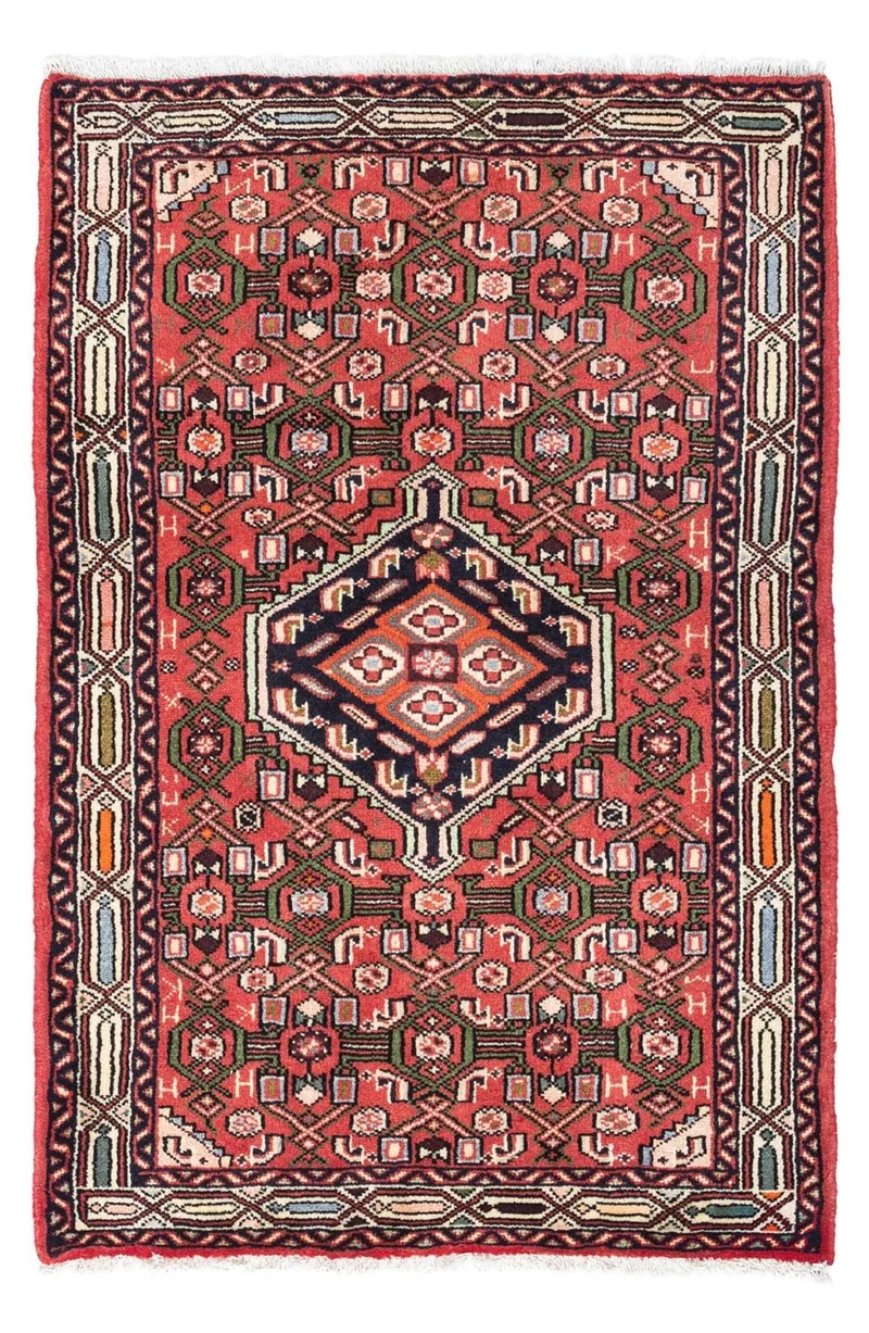 Hosseinabad Teppich 80x125cm - Perserteppich - rot