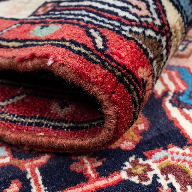 Hosseinabad Teppich 80x125cm - Perserteppich - dunkelblau