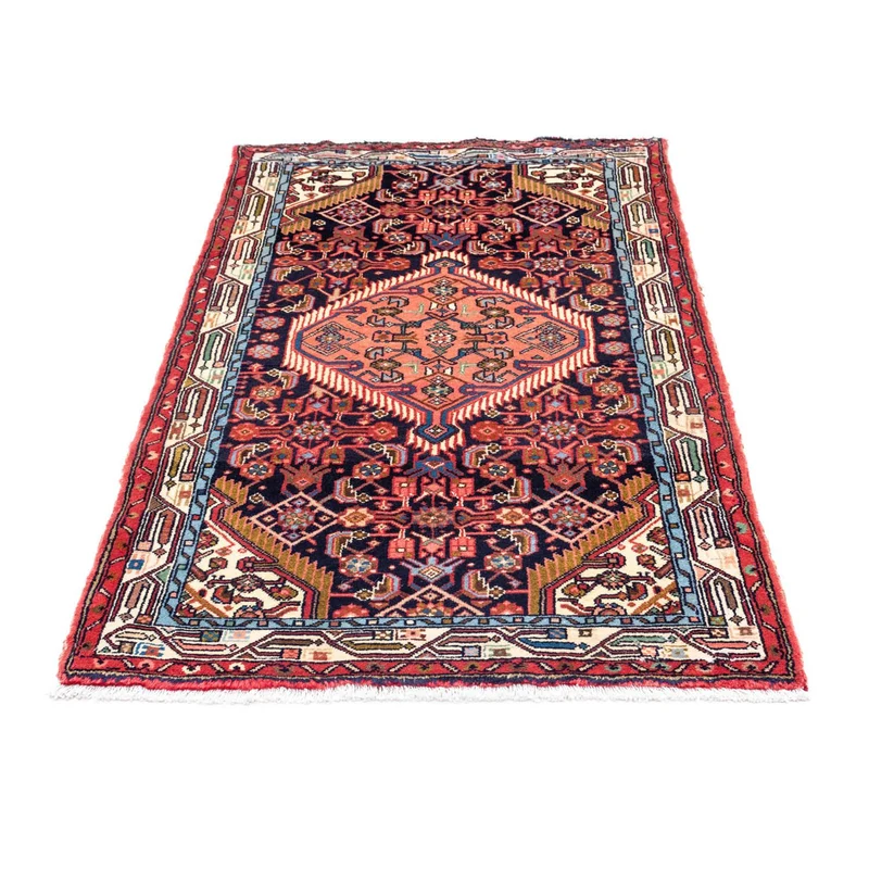 Hosseinabad Teppich 80x125cm - Perserteppich - dunkelblau