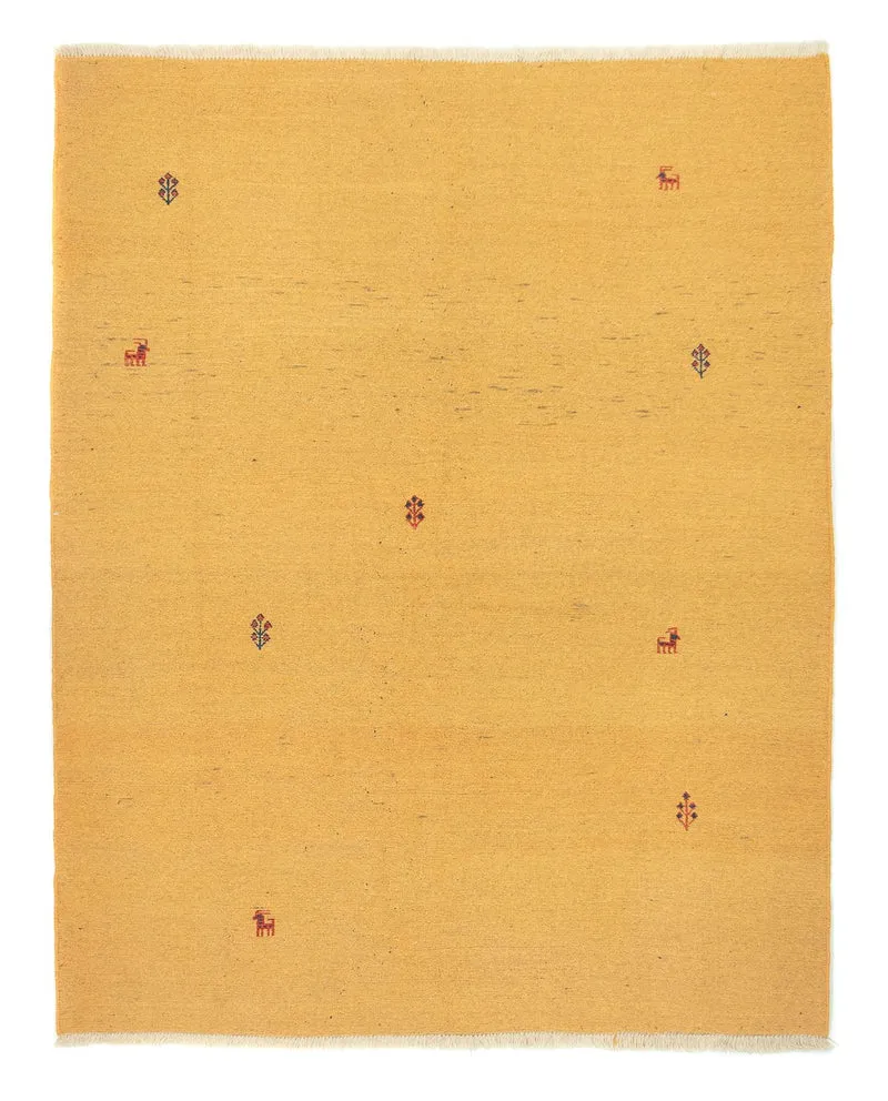 Gabbeh Persisch Teppich 151x198cm - Perserteppich Wollteppich - mehrfarbig