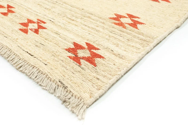 Gabbeh Persisch Teppich 112x173cm - Perserteppich Wollteppich - beige