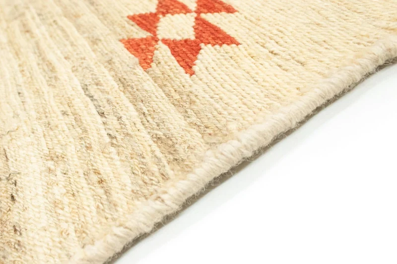 Gabbeh Persisch Teppich 112x173cm - Perserteppich Wollteppich - beige