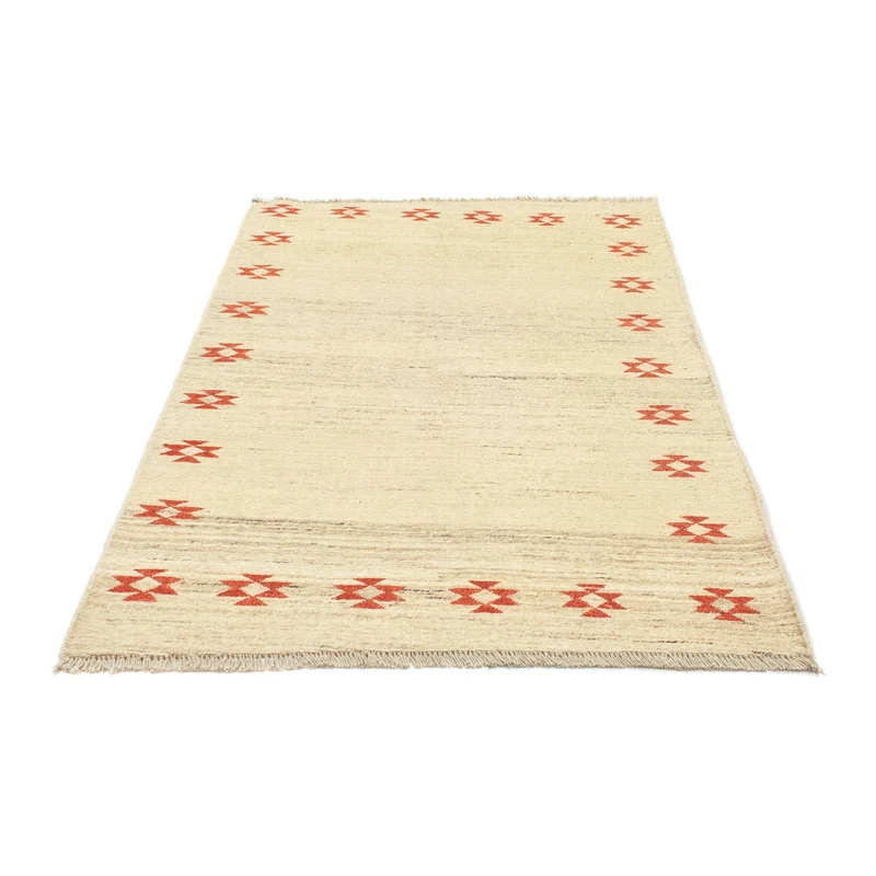 Gabbeh Persisch Teppich 112x173cm - Perserteppich Wollteppich - beige