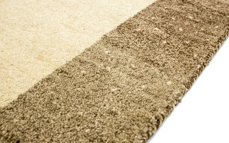 Gabbeh Teppich Indus 120x180cm - Wollteppich - beige