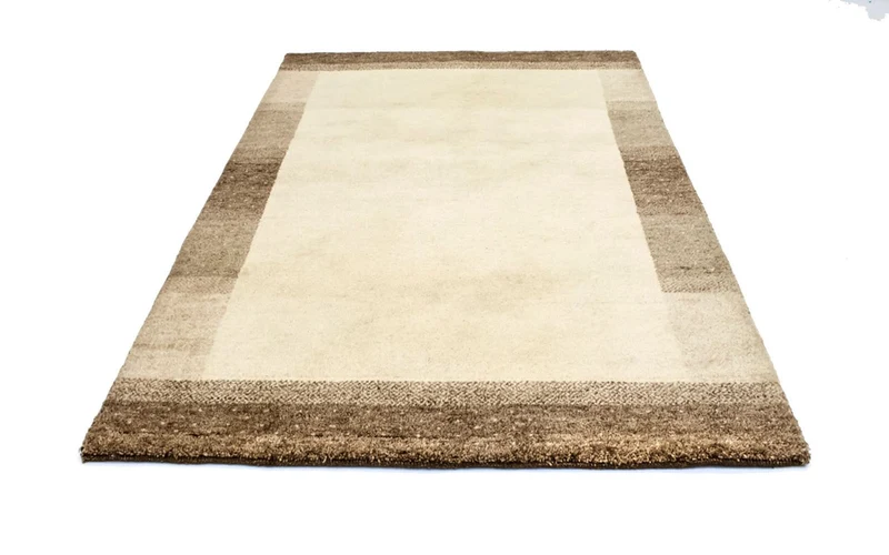 Gabbeh Teppich Indus 120x180cm - Wollteppich - beige